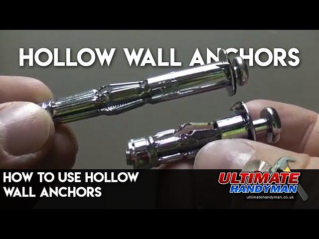 How to use hollow wall anchors