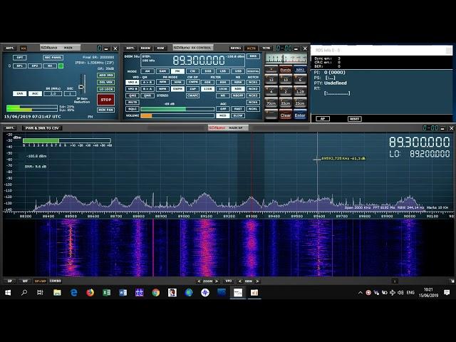 Strange sound on FM - chainsaw / 89.3