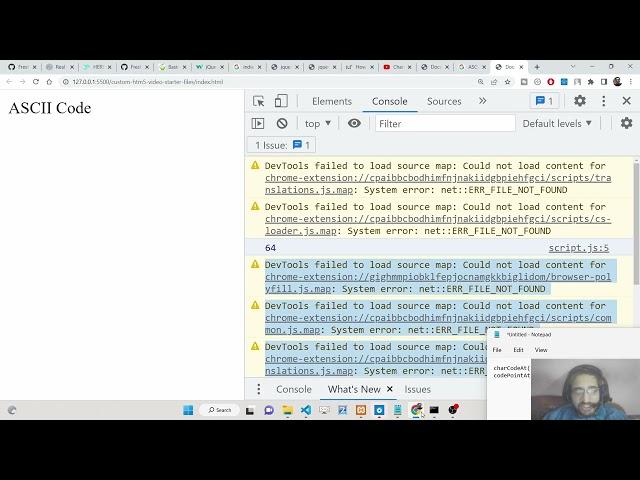 Javascript Tutorial to Convert String Characters to ASCII Codes Using charCodeAt() & codePointAt()