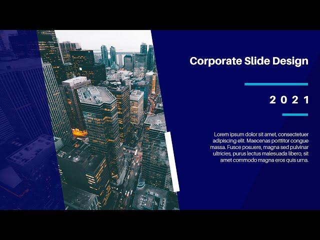 How to create Corporate Slide Design in PowerPoint