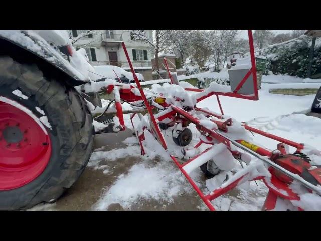 Kreiselheuer im Schnee