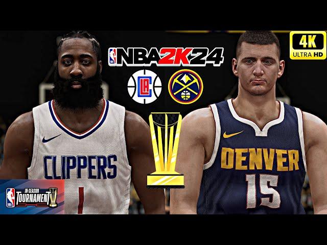 NBA 2K24 PC In Season Tournament Mod (4K60) | Clippers vs Nuggets