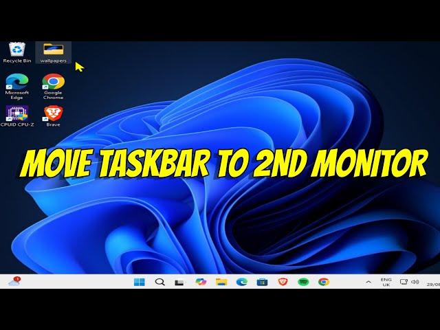 How To Move Taskbar to Second Monitor on Windows 11