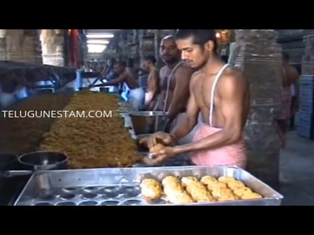 Tirumala Sri Venkateswara Swamy Temple Laddu Prasadam Making Video