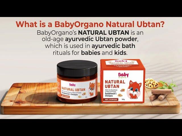 BabyOrgano Natural Ubtan for Kids | Ayurvedic ubtan bath powder | Remove fine hair and tanning