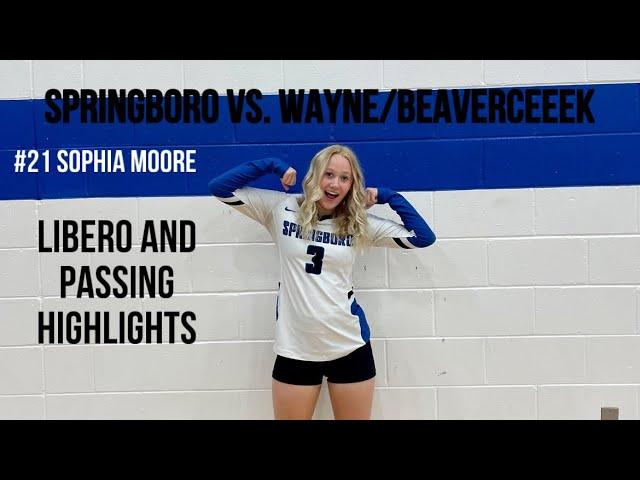 Springboro VS. Wayne and Beavercreek #21 Sophia Moore Highlights