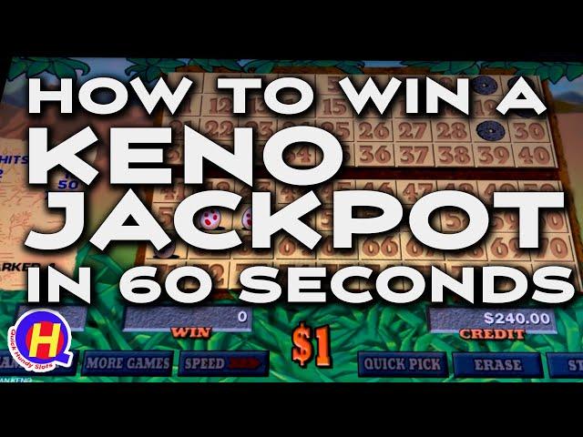 How to Win a KENO JACKPOT in 60 Seconds #KENONATION