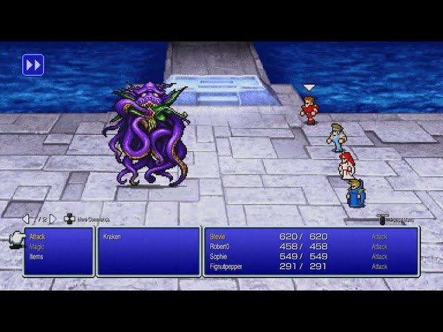 Final Fantasy I Pixel Remaster - Kraken Boss Battle