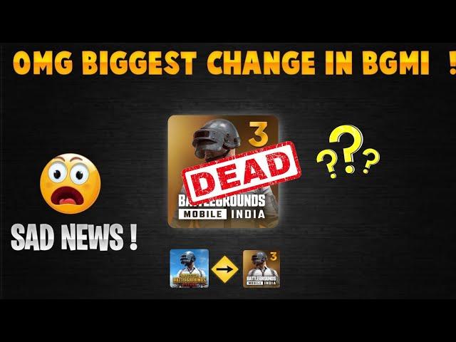 BAD NEWS   सब खत्म BGMI is Dead Game  FINALLY END BGMI / WHY BGMI IS SO BORING ?