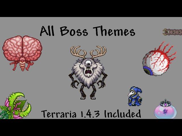 All Terraria Boss Themes (Terraria 1.4.3 included)