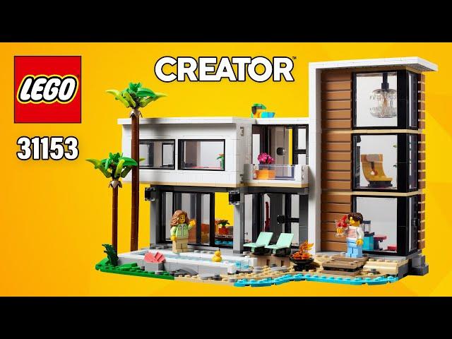 LEGO® Creator Modern House (31153)[939 pcs] Step-by-Step Building Instructions @TopBrickBuilder