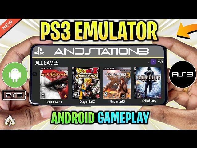  ANDSTATION PS3 EMULATOR FOR ANDROID GAMEPLAY TEST! PLAY PS3 ON MOBILE!