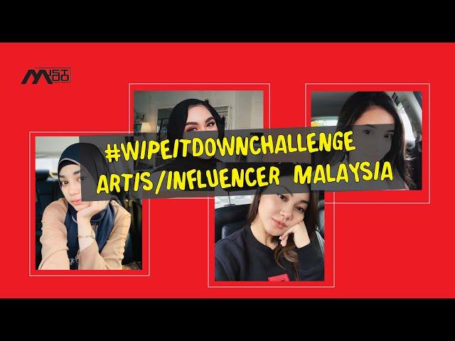 wipe it down challenge artis/influencer Malaysia