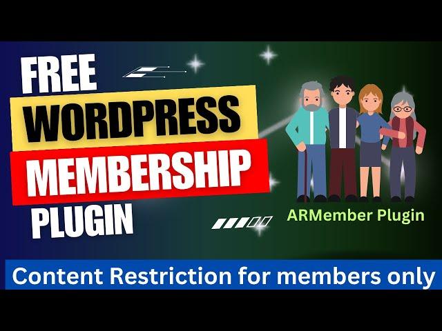 Free WordPress Membership Plugin | WordPress Content Restriction | ARMember Tutorial