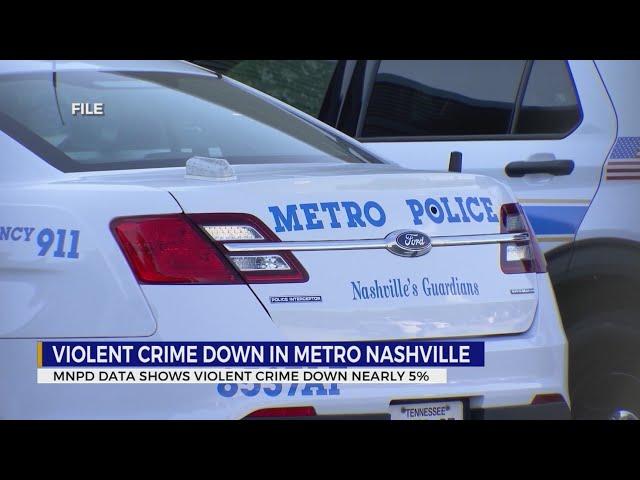 Violent crime down in Metro Nashville