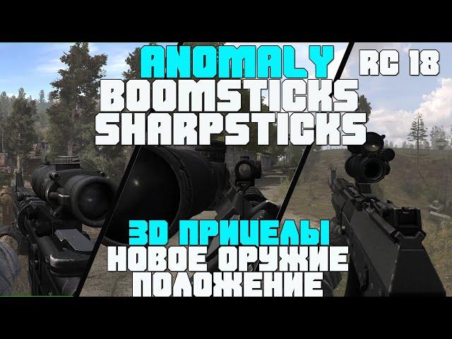 ТОПОВЫЙ ОРУЖЕЙНЫЙ МОД НА ANOMALY RC 18. 3D ПРИЦЕЛЫ, НОВОЕ ОРУЖИЕ. BOOMSTICKS AND SHARPSTICKS