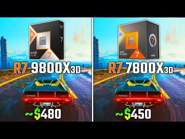 RYZEN 7 9800X3D vs RYZEN 7 7800X3D | Test in 6 Games