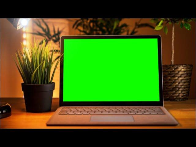 Laptop Green Screen video HD footage no copyright