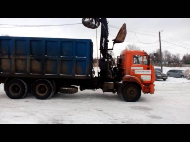 Работа ломовоза