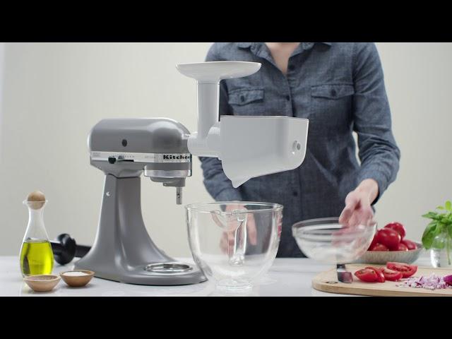 Stand mixer attachment: How to use our fruit & vegetable strainer