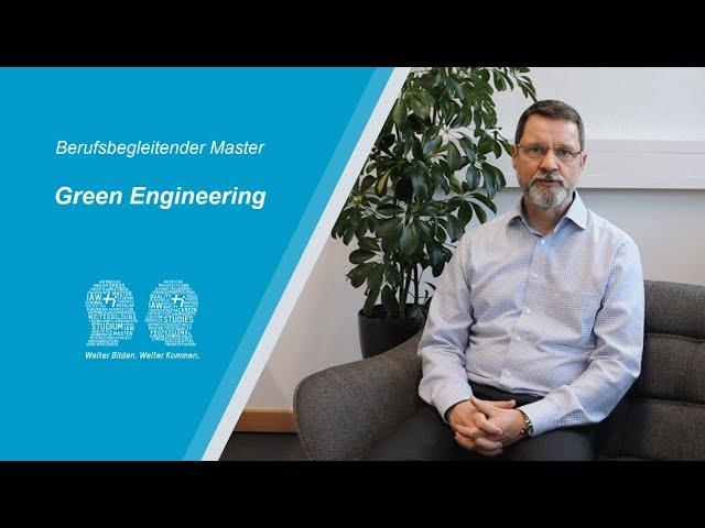 Green Engineering - Berufsbegleitender Masterstudiengang am IAW