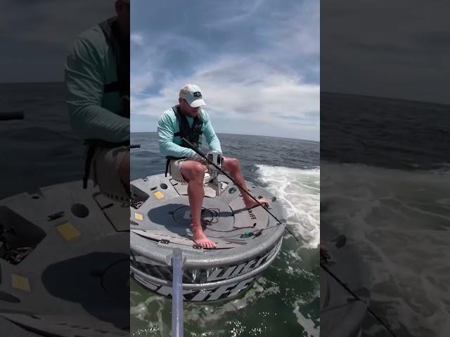 The fish snapped his fishing rod and he still reeled it in  | #shorts