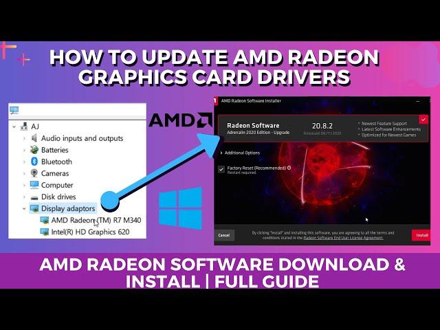 How to Update AMD Radeon Graphics Card Drivers | AMD Radeon Software Download & Install | Full Guide