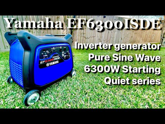 Yamaha EF6300ISDE 5500W/6300W 120/240V Electric Start Gas Inverter Generator With CO Sensor