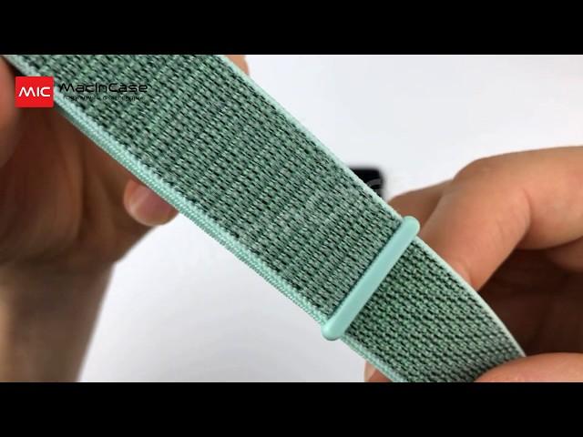 Ремешок STR Sport Loop Band for Apple Watch - Marine Green
