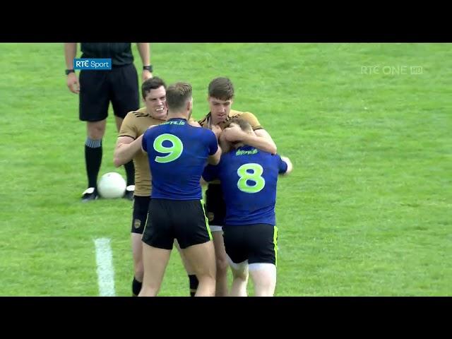 Kerry and Mayo tussle before the game starts