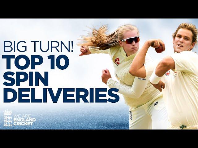 Warne's Ball To Gatting and Rashid Bowling Kohli! | Top 10 Spinning Deliveries | England Cricket.