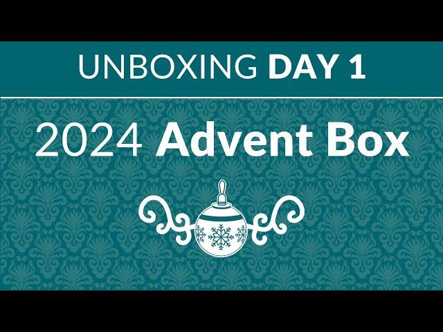 Unboxing Day 1 of the 2024 Sallie Tomato Advent Box!