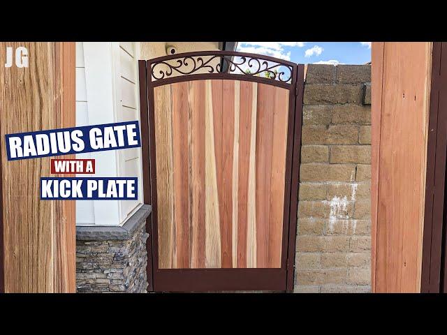 Radius Gate with a Kick Plate | JIMBO'S GARAGE