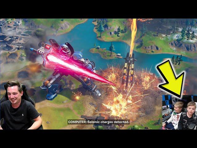 Watching The Full Fortnite NEW Live Event With My 2 Kids Our Reaction To The NEW Live Fortnite Event