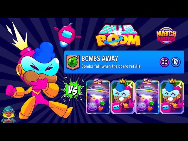 BOOMING BILLIE BOOM SMASHING PREMIUM BOOSTERS | Match Masters Bombs Away + Super Sized + Sprint