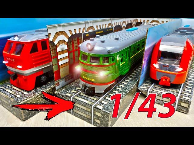 Big Russian trains! Models with light and sound. ENG. SUB.