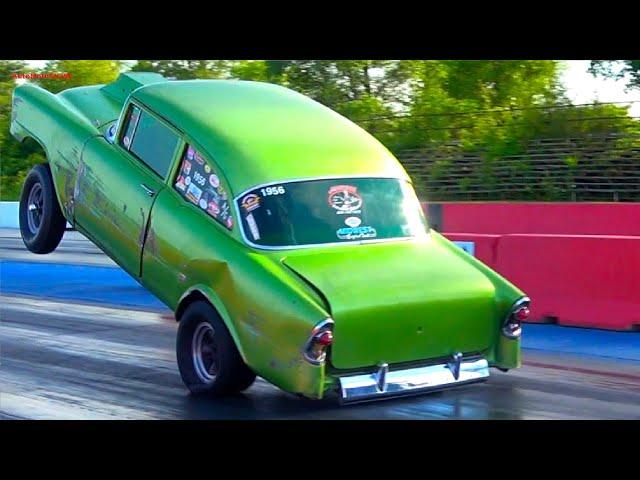 Old School Nostalgia Drags at US41 Dragstrip - Wild Gassers Hot Rods