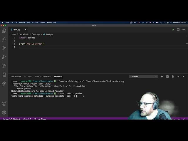 Selecting the correct Python interpreter in VSCode's Python Extension