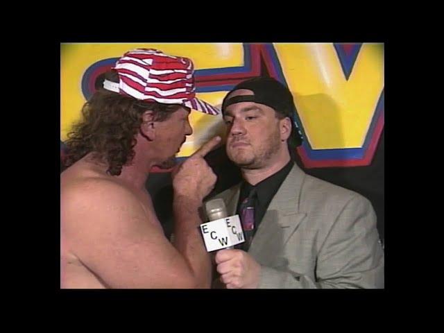 Terry Funk Slaps Paul Heyman for Disrespecting his Daughters! 1994 (ECW)