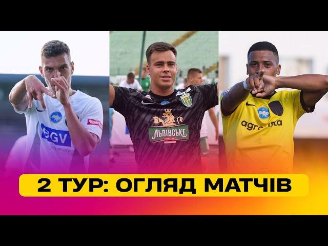 УПЛ / 2 тур / ПОВНИЙ ОГЛЯД МАТЧІВ/ Сенсаційний старт Полісся, розгроми від львівських Карпат і Руха