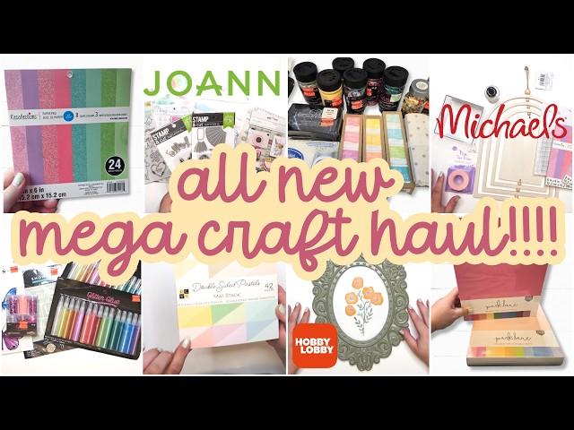 ALL NEW Hobby Lobby, JoAnn's + Michaels MEGA Craft Haul | So Many AMAZING Finds! #crafthaul