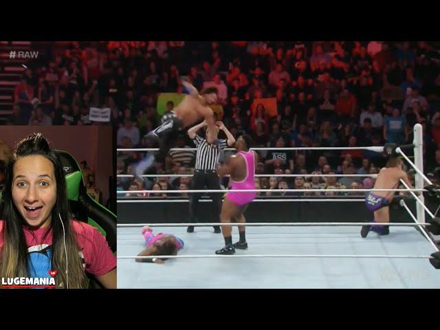 WWE Raw 2/29/16 New Day vs Y2J AJ Styles Y2AJ