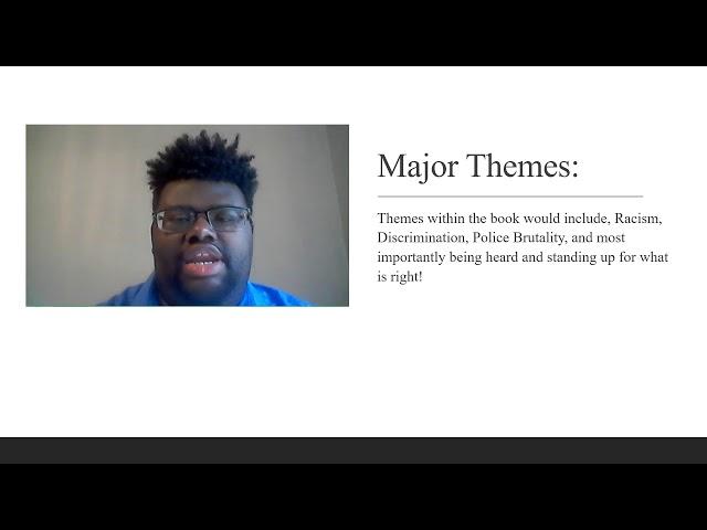 Joseph Sterling III The Hate U Give Final Project (English 1302)