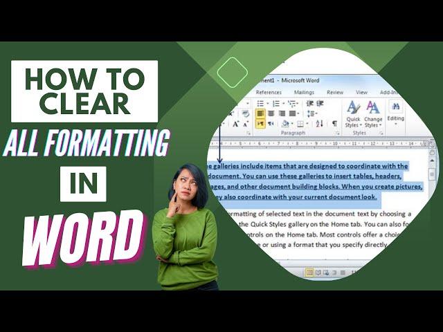 How to Clear All Formatting in Word [Text & Pictures] | Step-by-Step Tutorial