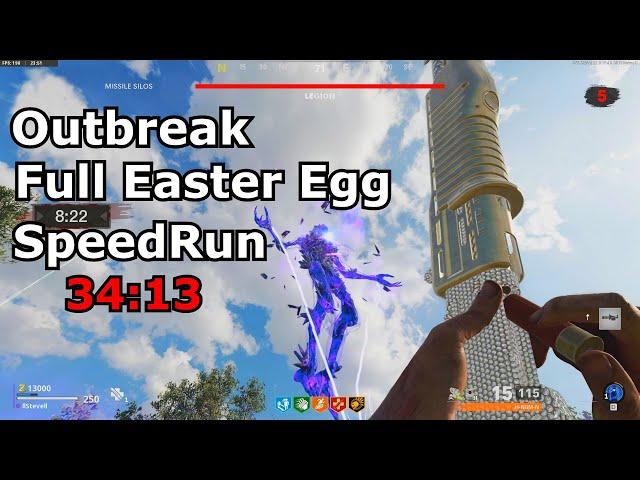 Outbreak Full Solo Easter Egg SpeedRun & Boss Fight