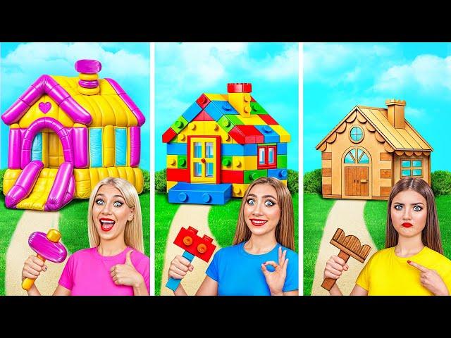 One Colored House Challenge | Funny Challenges by Multi DO Smile