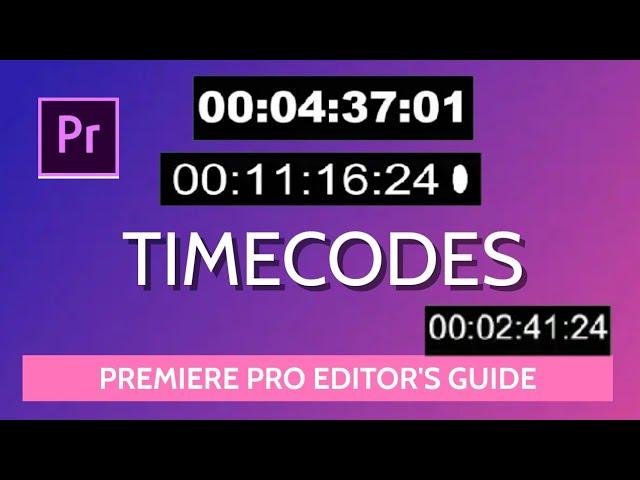 How To add timecode in video - Timestamp premiere pro Tutorial