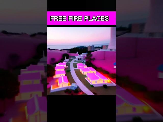 FREE FIRE GAME PLACE VS IN REAL LIFE PLACES 2023 #shorts