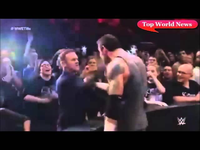 УЭЙН РУНИ ПОЩЕЧИНОЙ ВЫРУБИЛ РЕСТЛЕРА/ Wayne Rooney slap cut down Wrestler