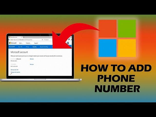 How to Add Phone Number to Microsoft Account (QUICK TUTORIAL)